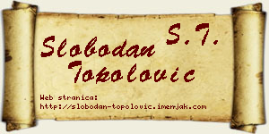 Slobodan Topolović vizit kartica